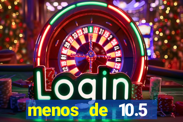 menos de 10.5 escanteios o que significa