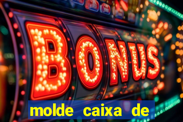 molde caixa de baralho png