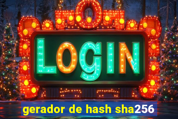 gerador de hash sha256