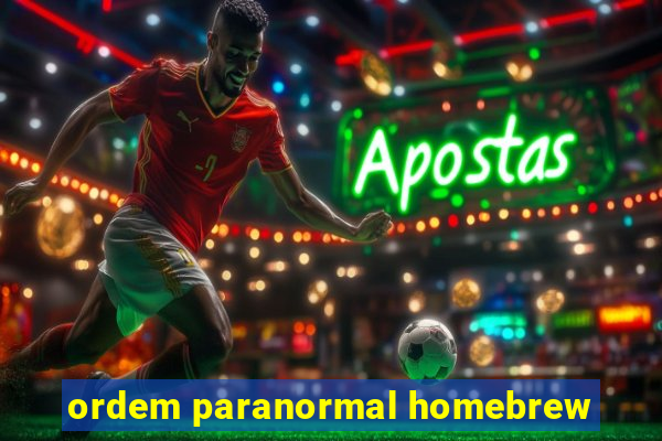 ordem paranormal homebrew