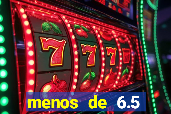 menos de 6.5 escanteios o que significa