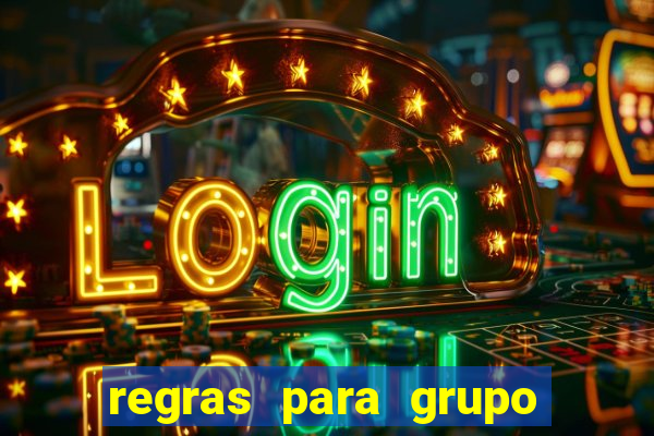 regras para grupo de futebol no whatsapp