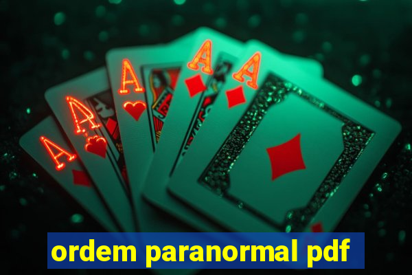 ordem paranormal pdf