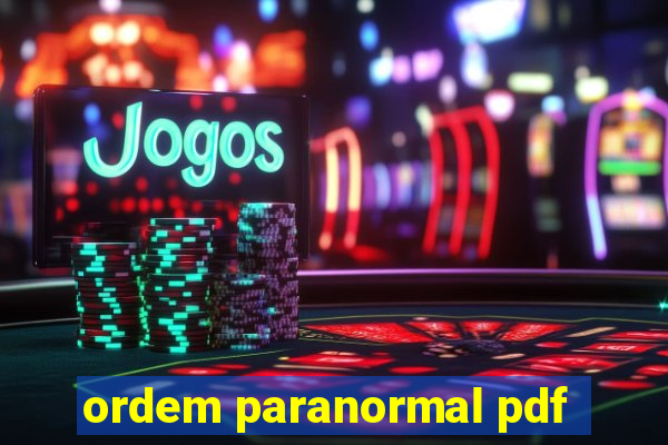 ordem paranormal pdf