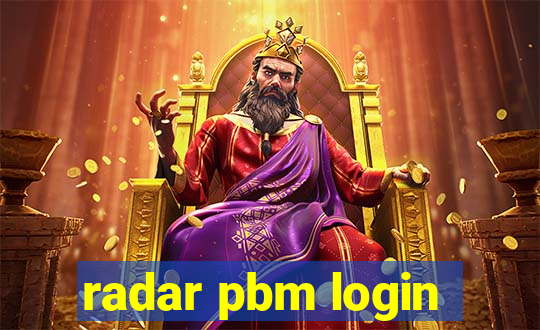 radar pbm login