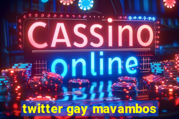 twitter gay mavambos