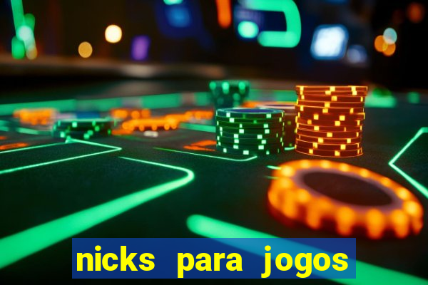 nicks para jogos de tiro