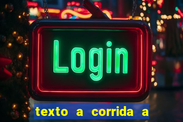 texto a corrida a lagarta lili