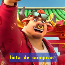 lista de compras com 300 reais