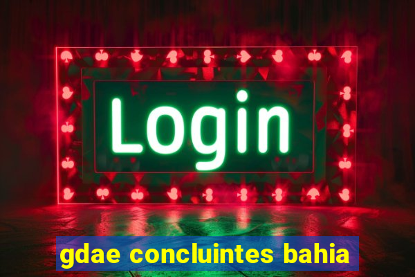 gdae concluintes bahia