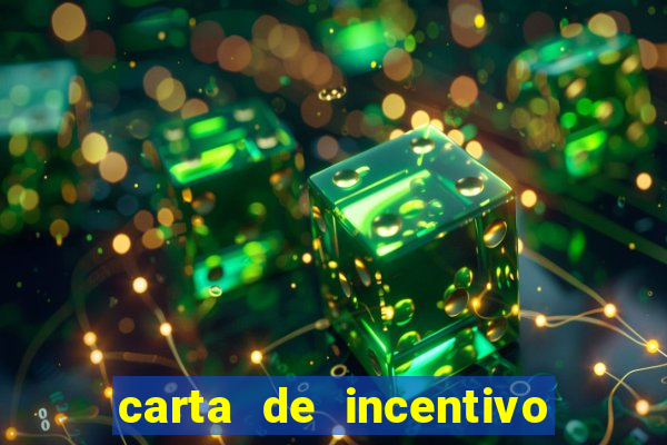 carta de incentivo para alunos
