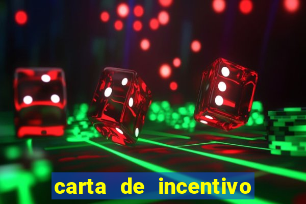 carta de incentivo para alunos