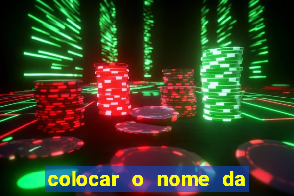 colocar o nome da pessoa no congelador