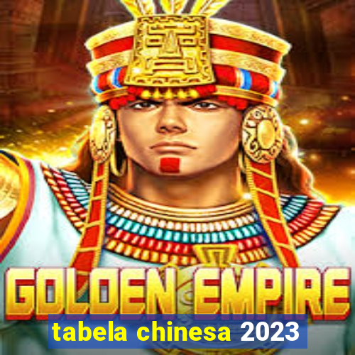 tabela chinesa 2023