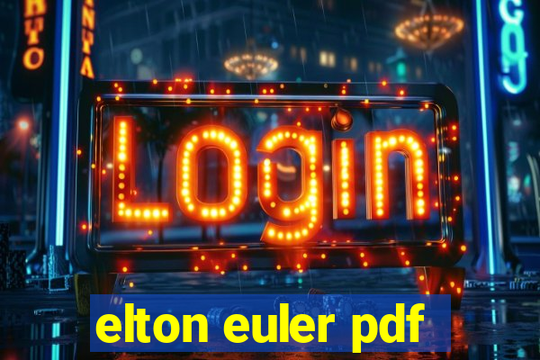 elton euler pdf