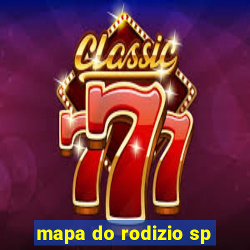 mapa do rodizio sp