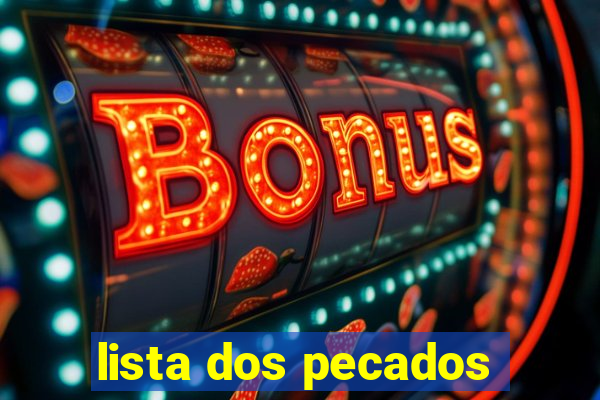 lista dos pecados