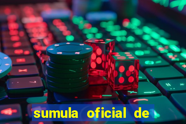 sumula oficial de futebol 7 society excel