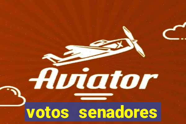 votos senadores impeachment moraes