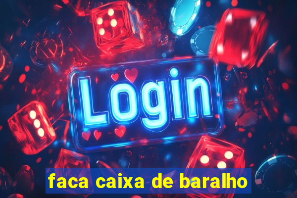 faca caixa de baralho