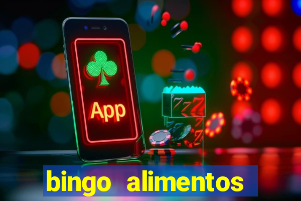 bingo alimentos para imprimir