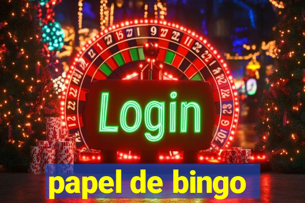 papel de bingo