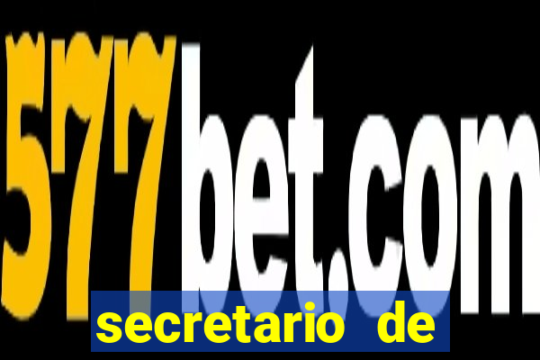 secretario de esporte salario