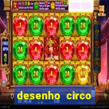 desenho circo digital para colorir