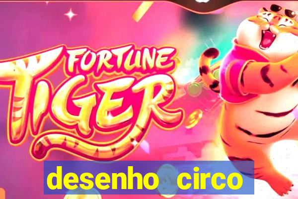 desenho circo digital para colorir