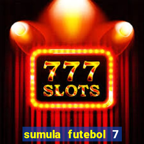 sumula futebol 7 society excel