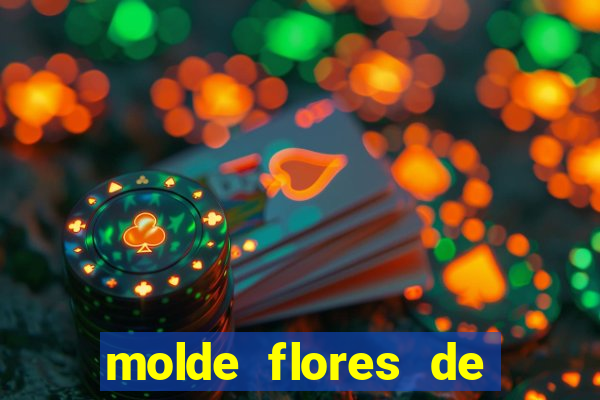 molde flores de papel para imprimir