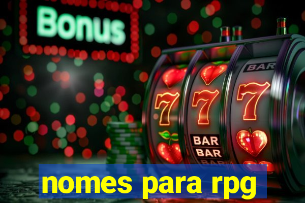 nomes para rpg