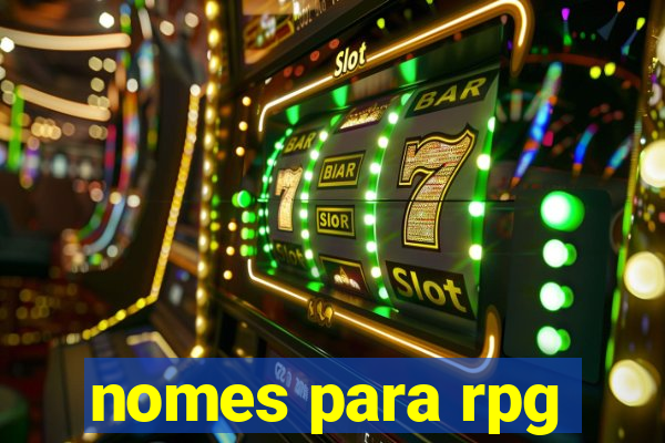 nomes para rpg
