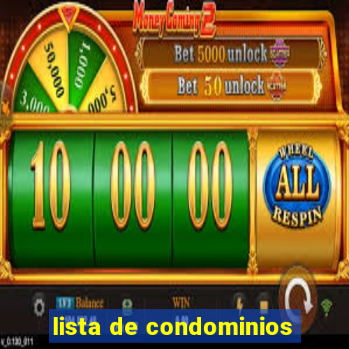 lista de condominios