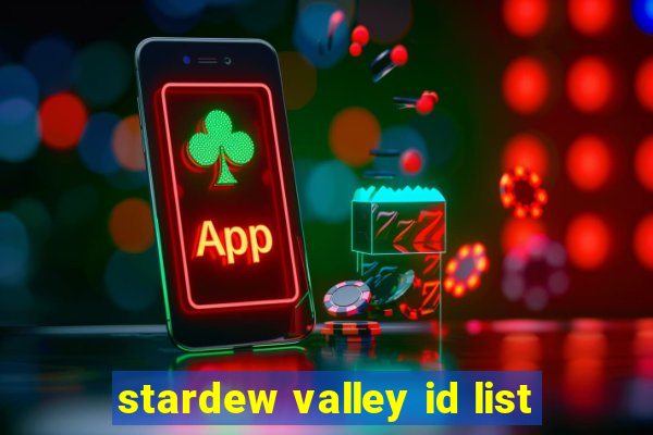 stardew valley id list