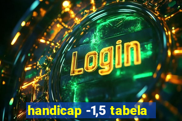 handicap -1,5 tabela