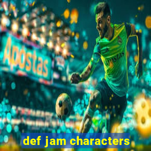 def jam characters