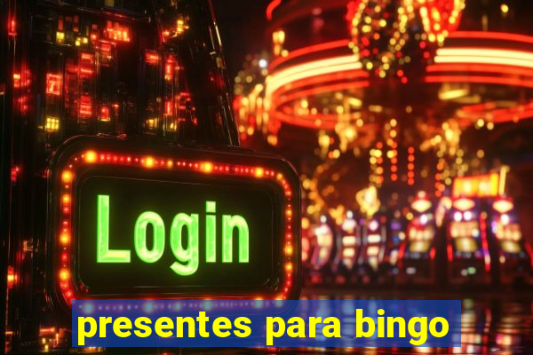 presentes para bingo