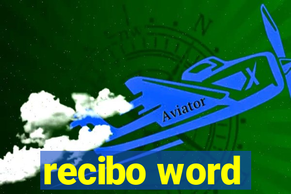 recibo word