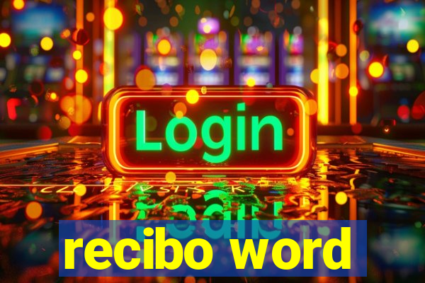 recibo word