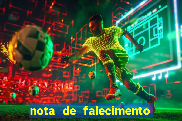 nota de falecimento em campos altos hoje