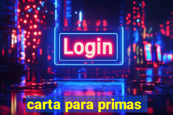 carta para primas