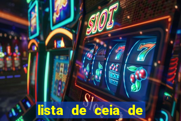 lista de ceia de natal completa