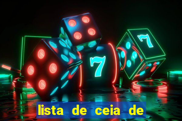 lista de ceia de natal completa