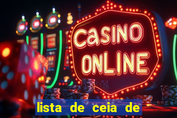 lista de ceia de natal completa