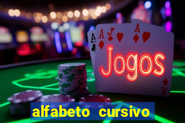 alfabeto cursivo pontilhado para imprimir pdf