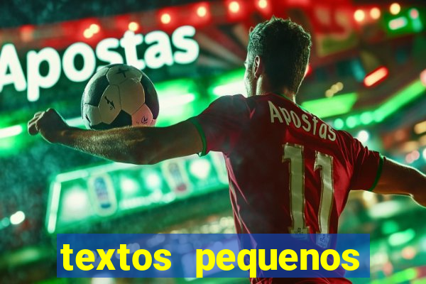 textos pequenos para alfabetizar