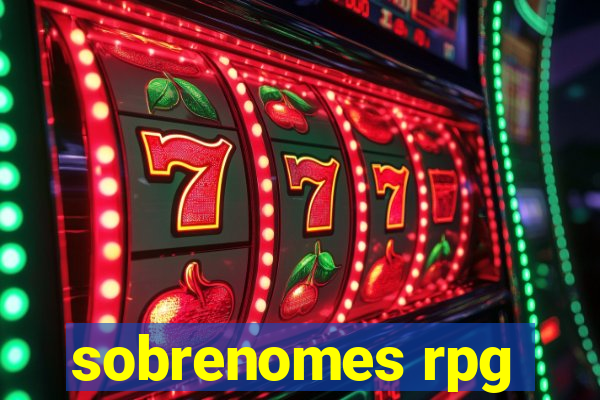 sobrenomes rpg