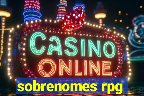 sobrenomes rpg