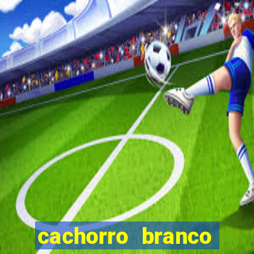 cachorro branco desenho animado
